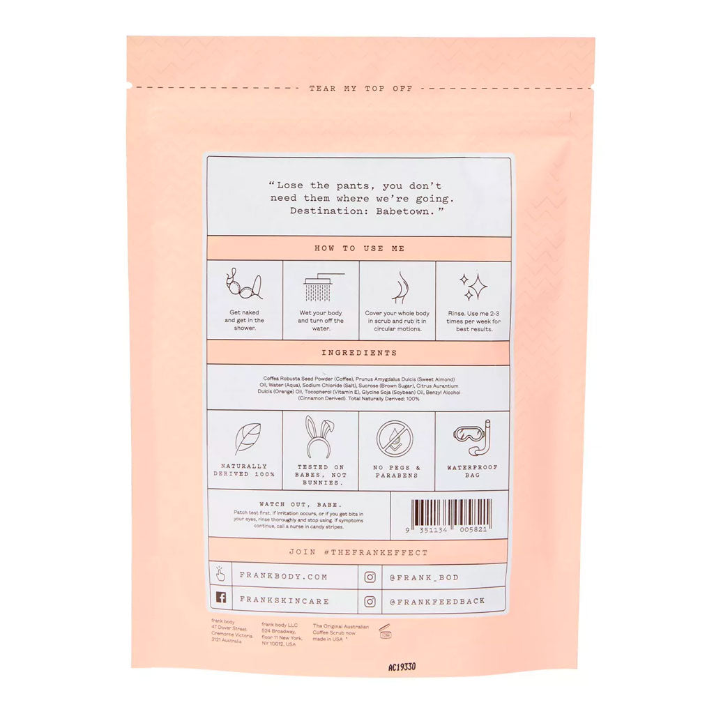 original coffee scrub - frank body
