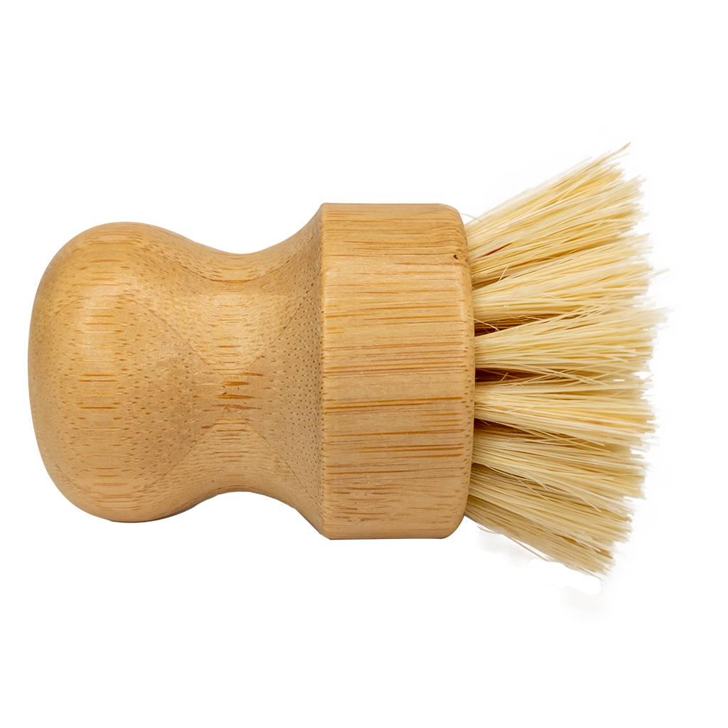 Sisal Mini Scrub Brush Bamboo Dish Scrubber