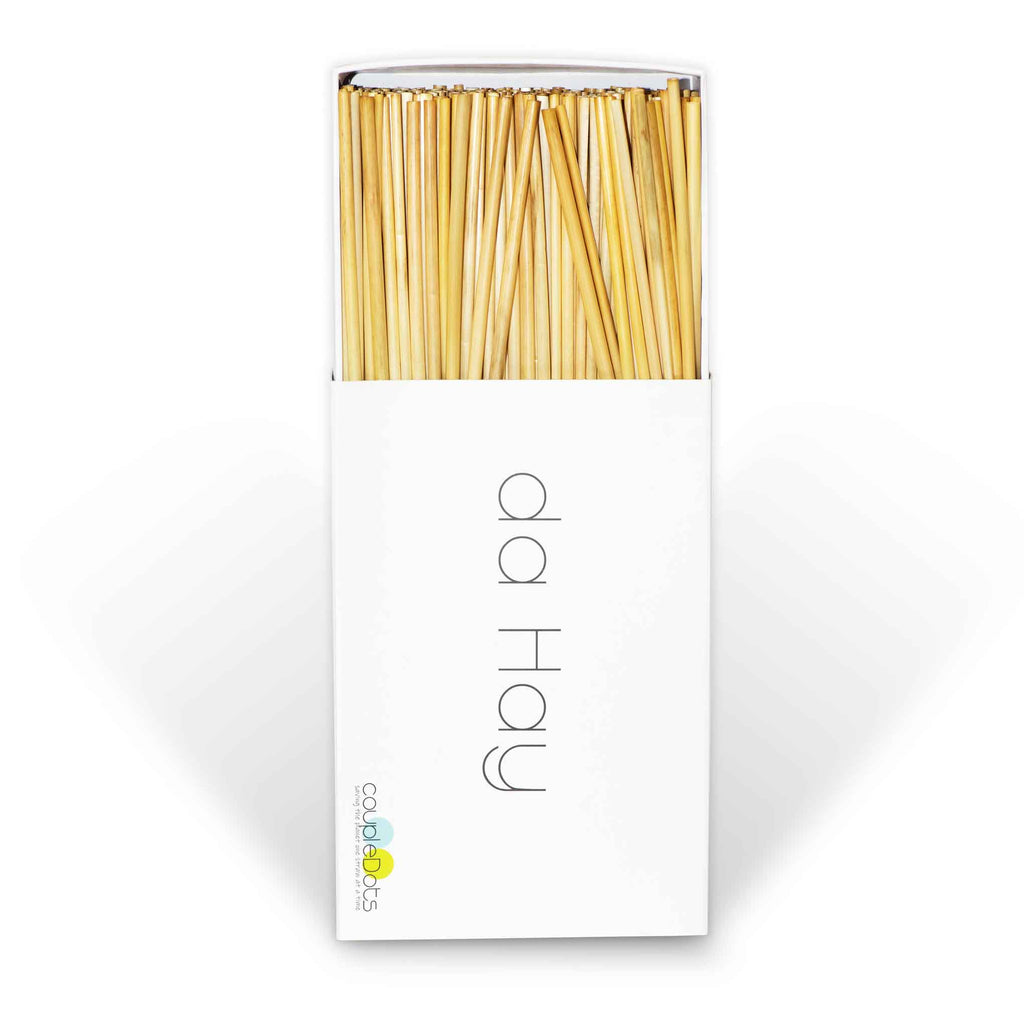 da Hay Natural Organic Biodegradable Wheat Drinking Straws