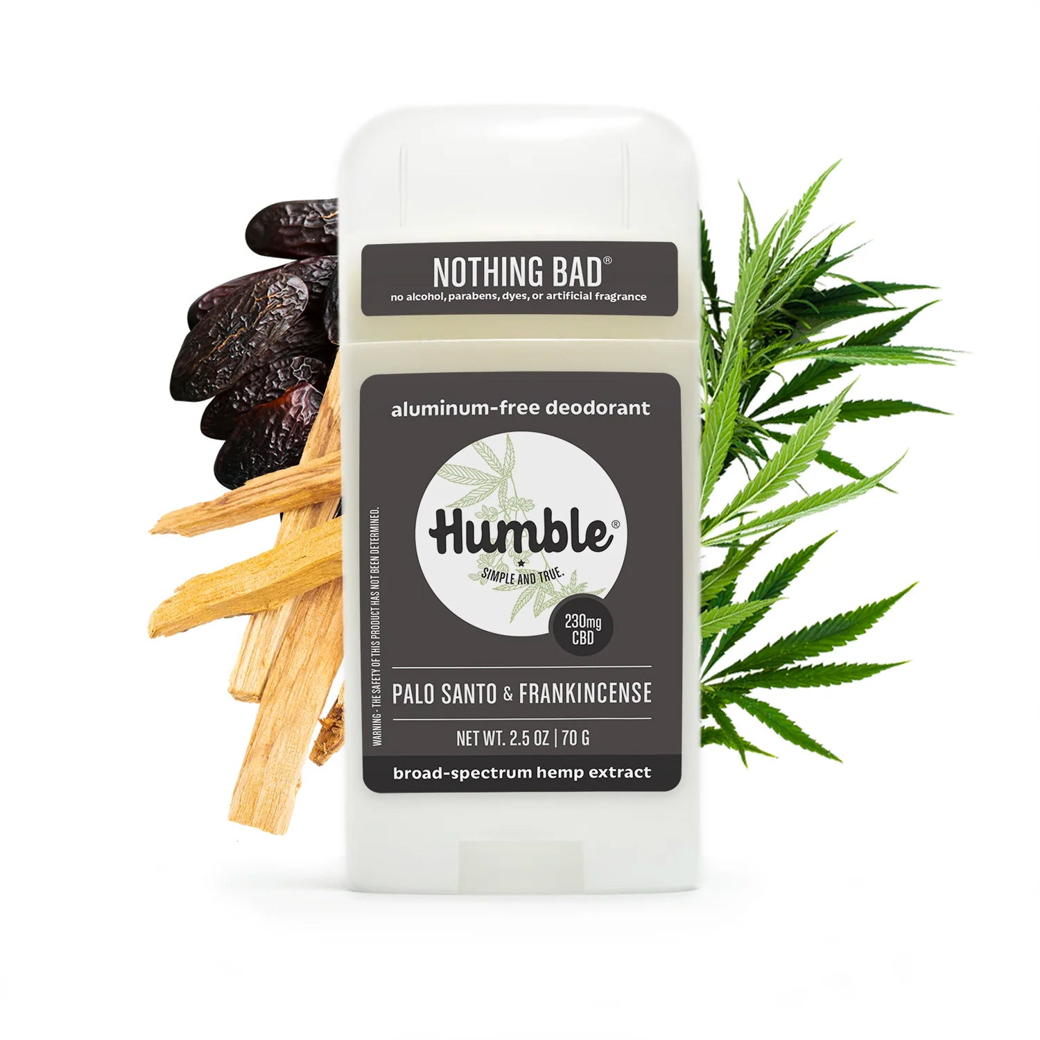 Humble All Natural CBD Deodorant - Palo Santo and Frankincense
