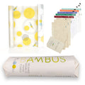 Kitchen Combo - Beeswax Food Wrap roll + Bamboo Paper Towel + Reusable Produce Bags