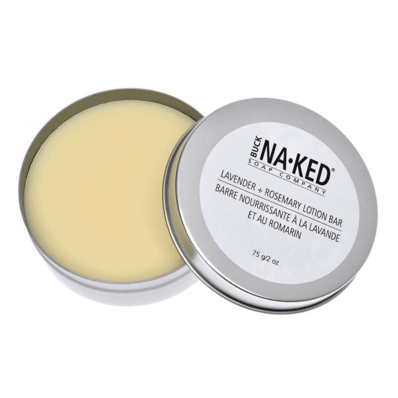 Buck Naked | natural lotion bar lavender & rosemary