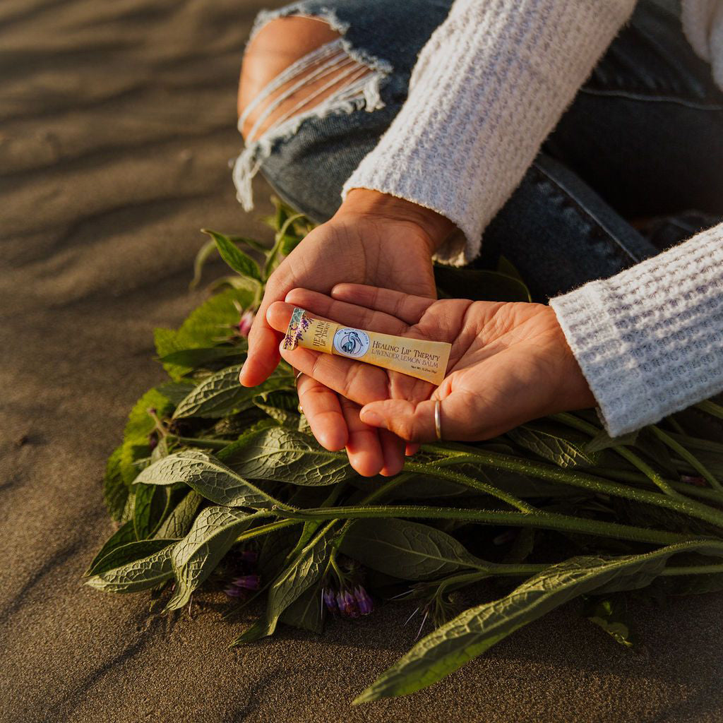 organic lip balm - lavender lemon
