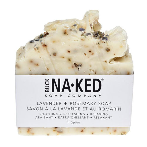 Buck Naked Lavender + Rosemary Natural Vegan Soap Bar