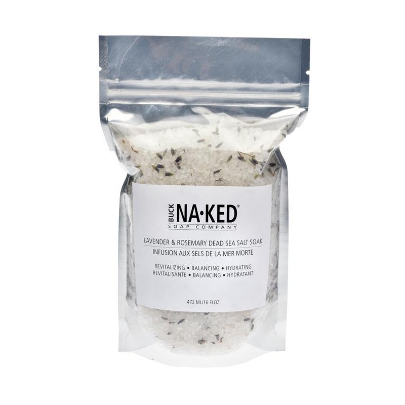 Buck Naked | lavender & rosemary dead sea bath salt soak