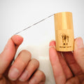 vegan biodegradable dental floss in bamboo container- 50m