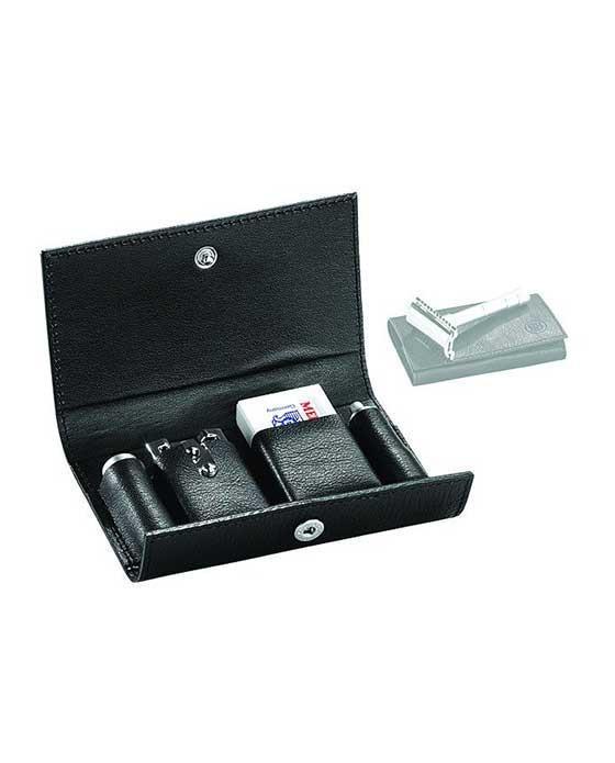 Merkur | 46C 3-piece travel razor set in leather case