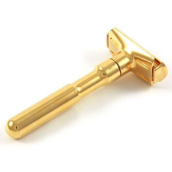 Merkur | futur adjustable double edge safety razor | gold plated finish