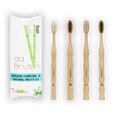 Mixed Bamboo Toothbrush Set | Medium Hardness | Adult Size (Set of 4)