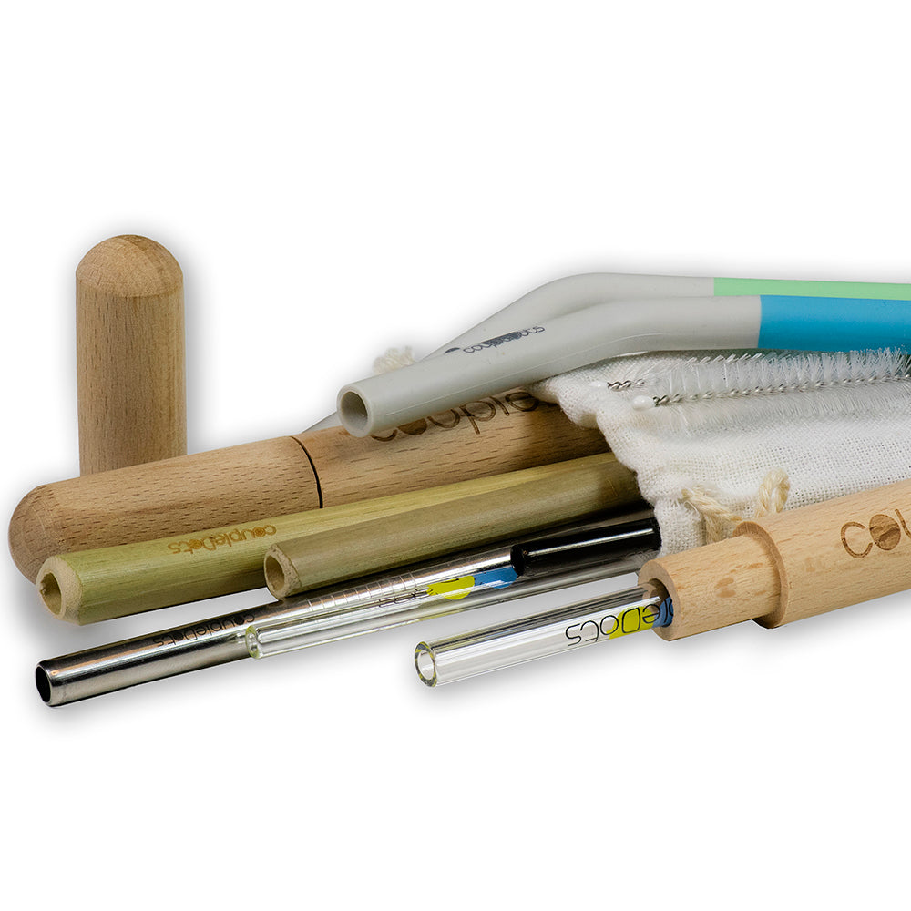 coupleDots Reusable Straw Starter Pack (Mixed Set)
