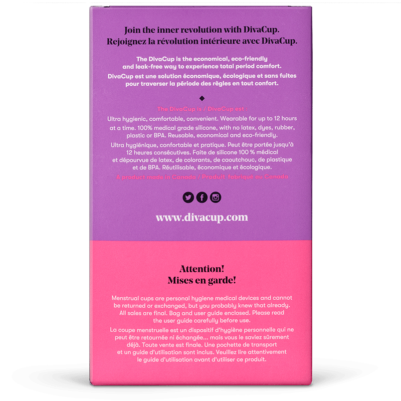 The Diva Cup - Reusable Silicone Menstrual Cup