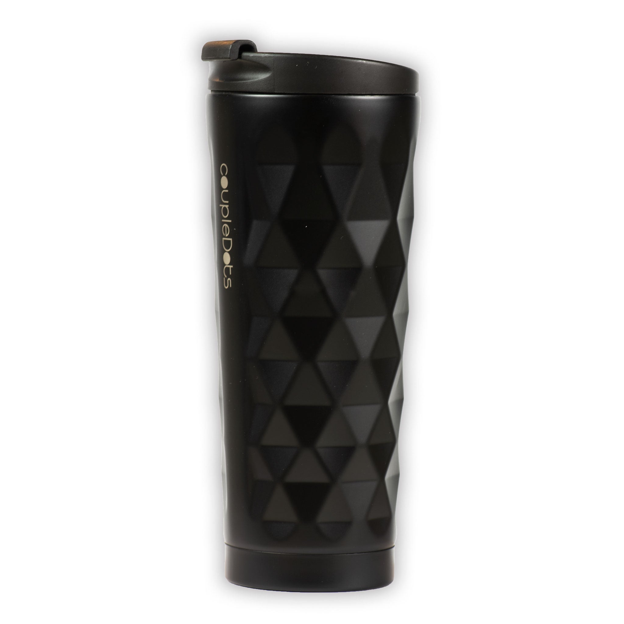 Mamba | Black Matte Travel Coffee/Tea Mug by coupleDots