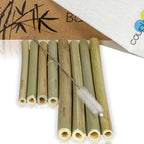 coupleDots Biodegradable Bamboo Drinking Straws