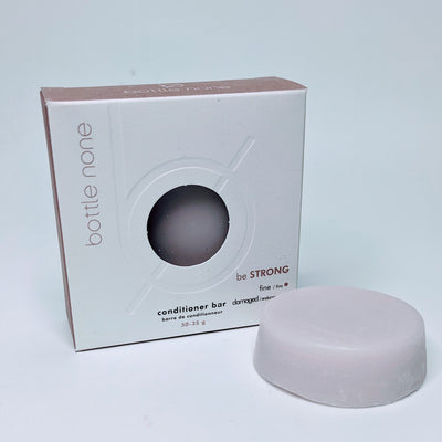 Bottle None Be Strong Conditioner Bar – Strengthen & Volumize Fine or Damaged Hair