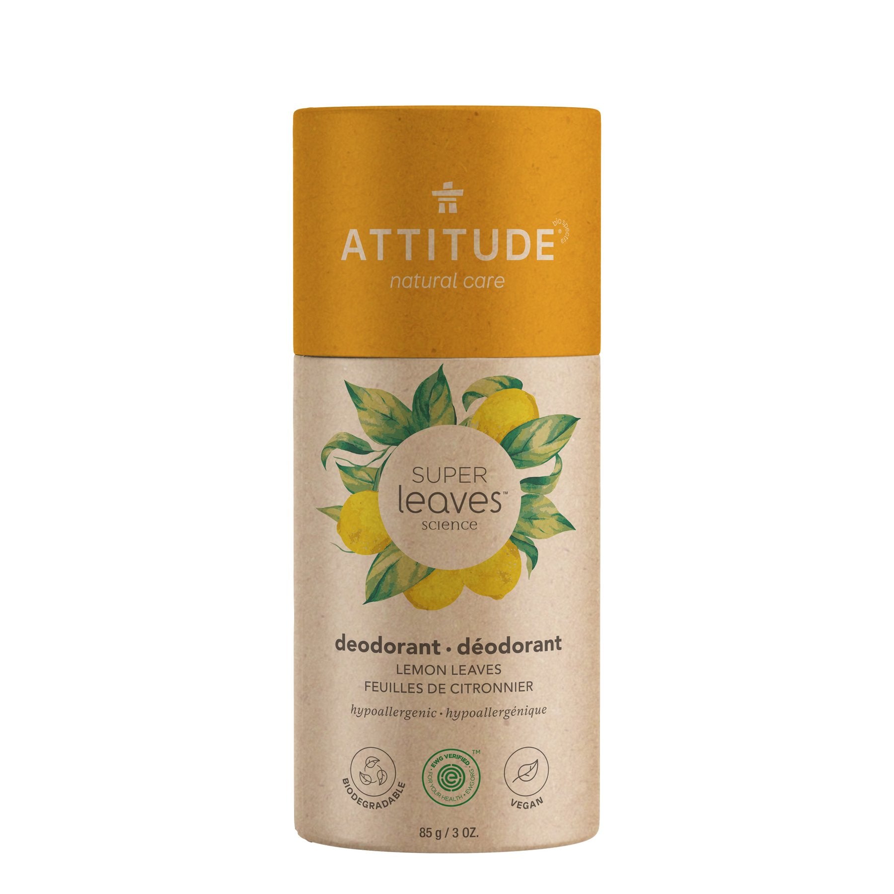 plastic free natural deodorant - lemon leaves (super leaves)