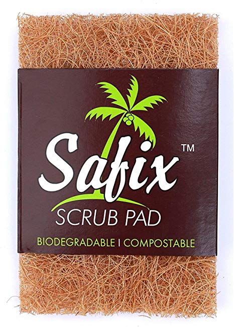 Safix Scrub Pad - Biodegradable Coconut Scrubber