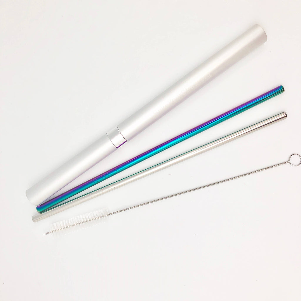 Save My Straw | Two Straw Travel Set with Brush and Case