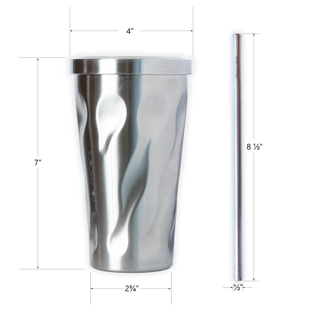 Twister | Travel Mug Tumbler For Hot and Cold Drinks with Straw