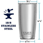 YETI Rambler 20 oz. Tumbler with Magslider Lid - Brick Red
