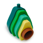 silicone fruit stacking toy for babies and toddlers