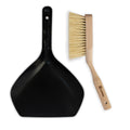 Wooden Hand Broom & Dustpan Set — Beech Wood, Sisal Bristles