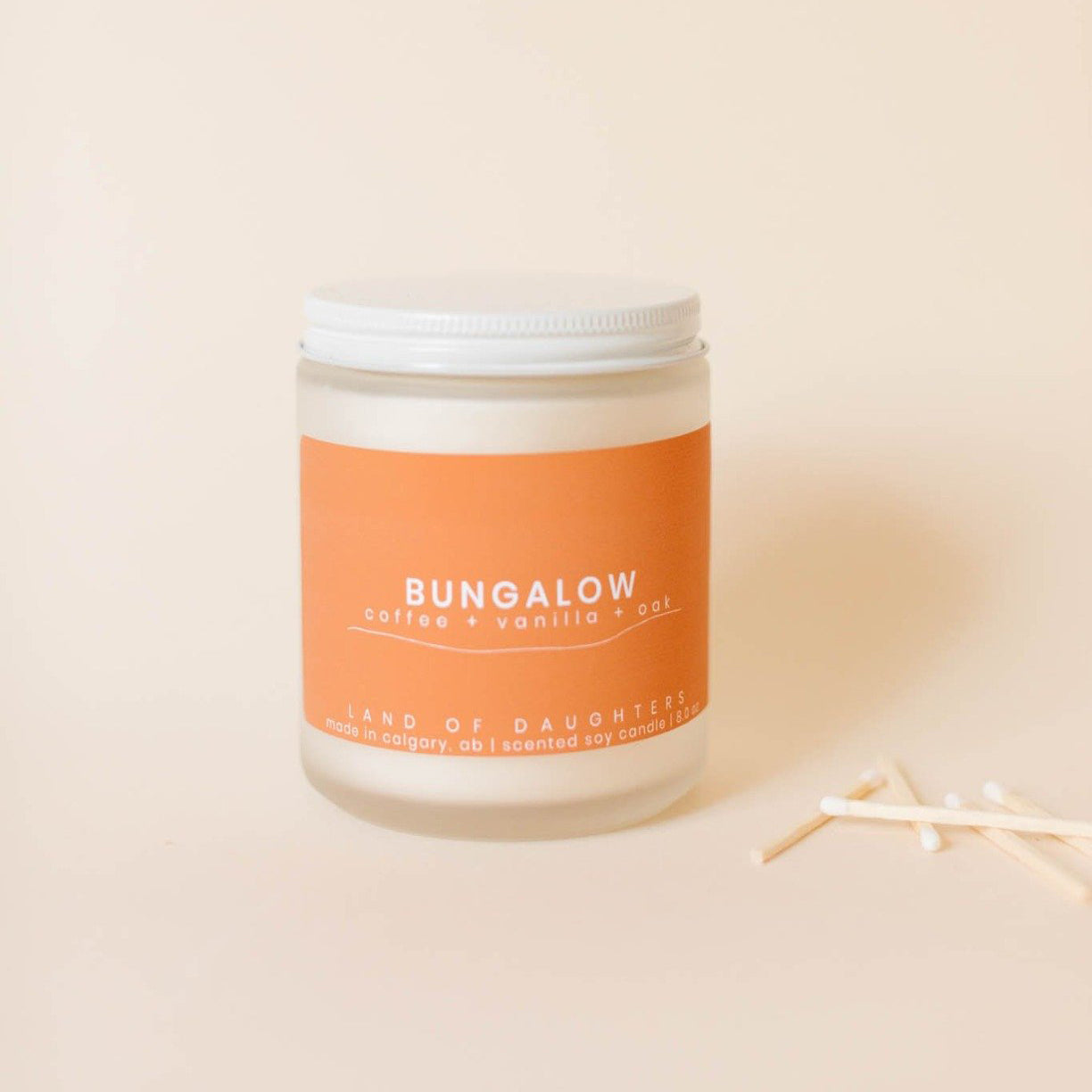 bungalow (coffee + vanilla + oak) - all natural organic scented candle