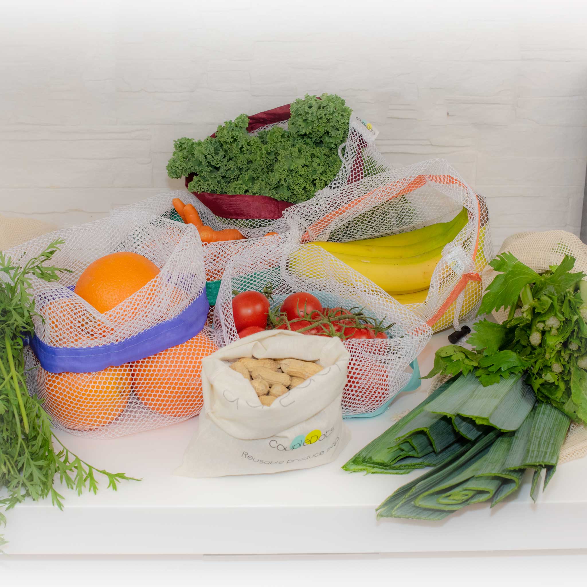da Sack Reusable Mesh and Organic Cotton  Produce Bags