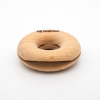 natural wood donut snack bag clip (set of 3)