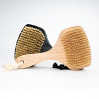 boar bristles dry body brush with handle - dry brushing skin