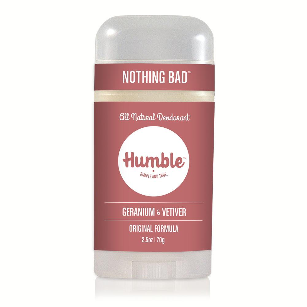 Humble all natural deodorant - geranium & vetiver