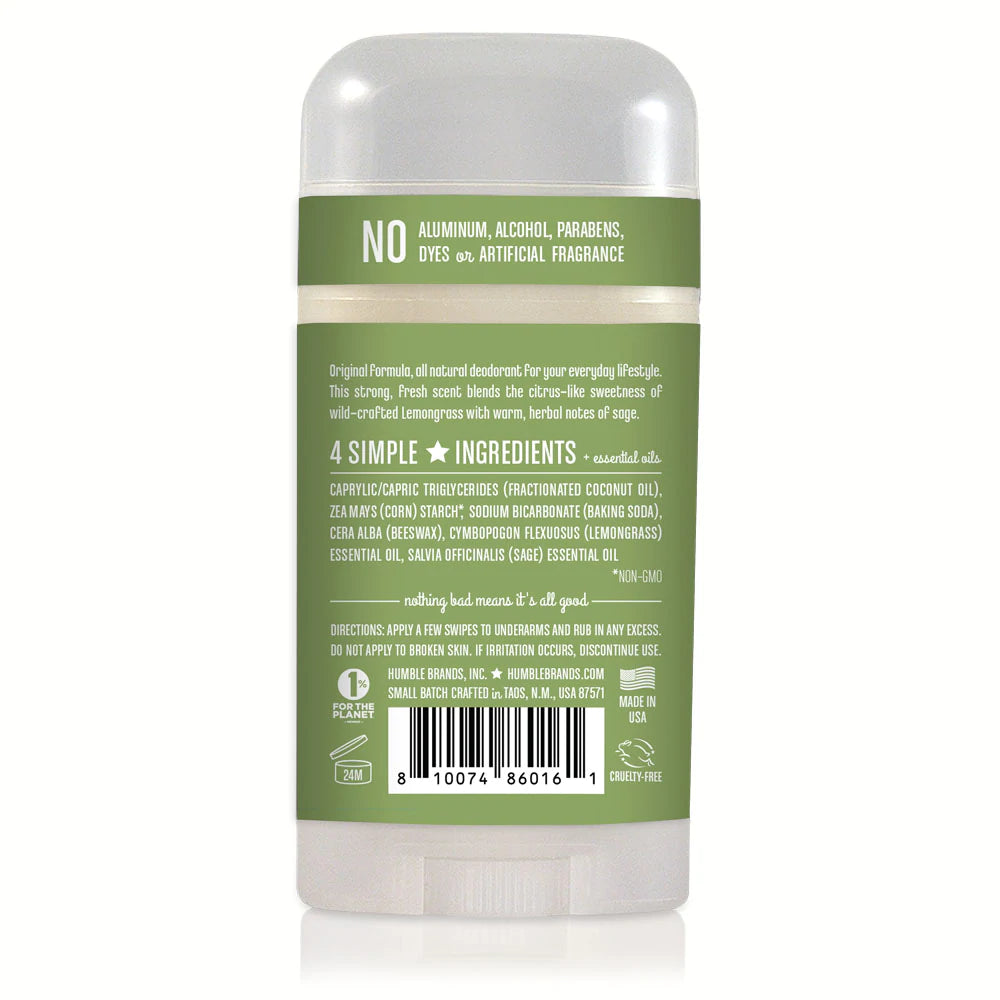 Humble all natural deodorant - lemongrass & sage