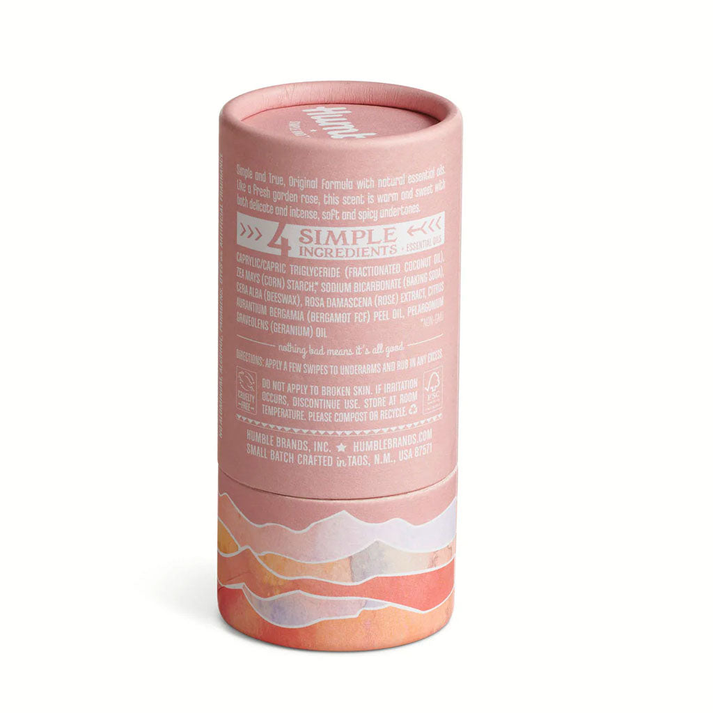 Humble natural deodorant - moroccan rose | plastic free