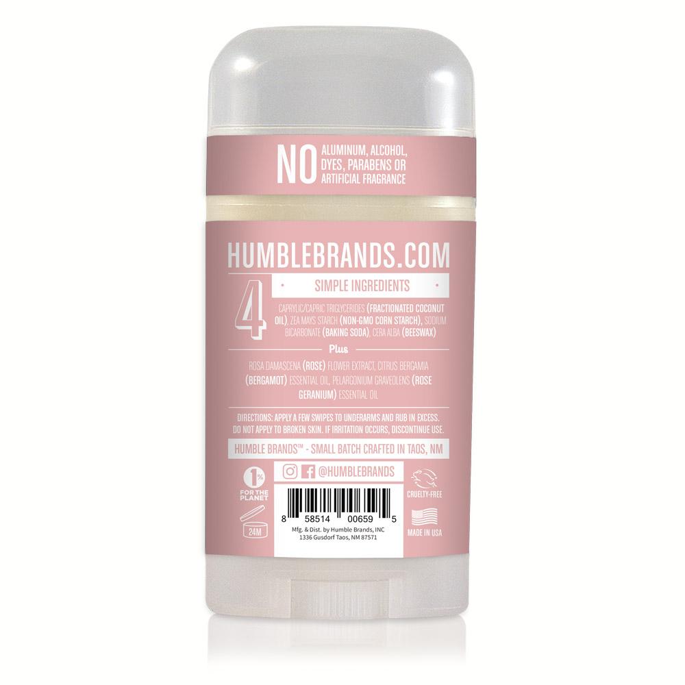 Humble all natural deodorant - moroccan rose