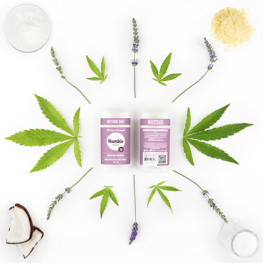 Humble All Natural CBD Deodorant - Mountain Lavender with Hemp Extract