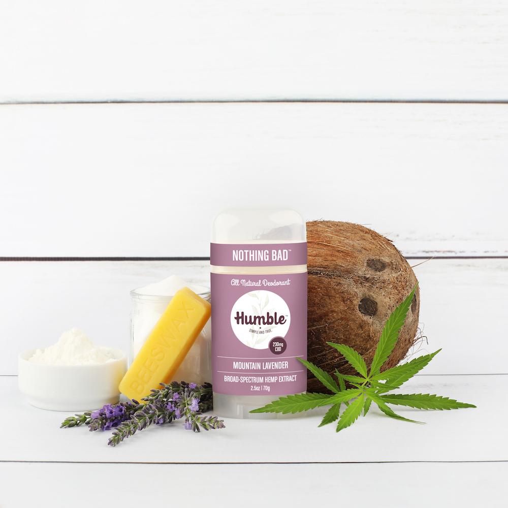 Humble All Natural CBD Deodorant - Mountain Lavender with Hemp Extract
