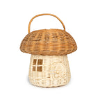 rattan mushroom house basket decor