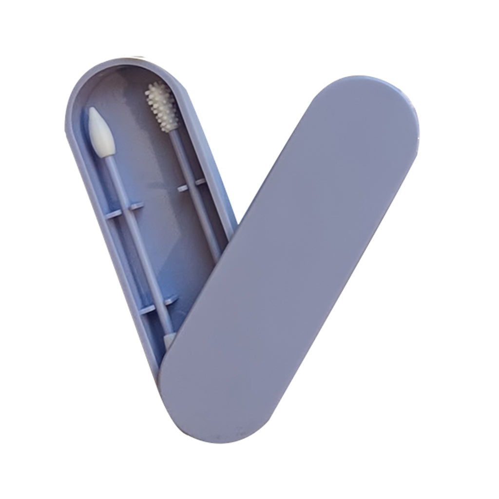 Reusable Ear/Make-Up Swab | 2 PCS Silicone Swabs with Case