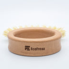 kitchen oval ring wooden brush - vegetable, fruit dish scrubber