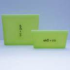 reusable silicone sandwich and snack lunch bag set