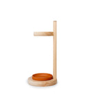 wooden bathroom toilet bowl brush and holder