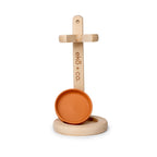 wooden bathroom toilet bowl brush and holder
