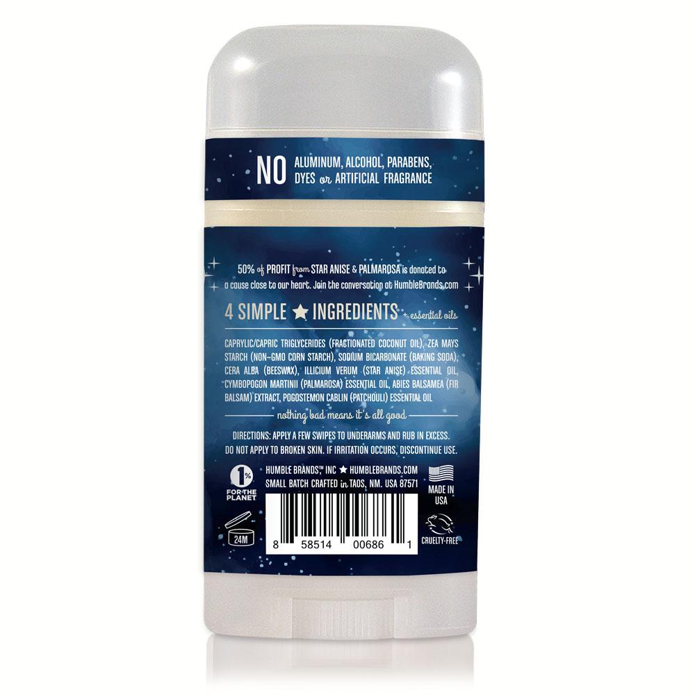 Humble all natural deodorant - star anise & palmarosa