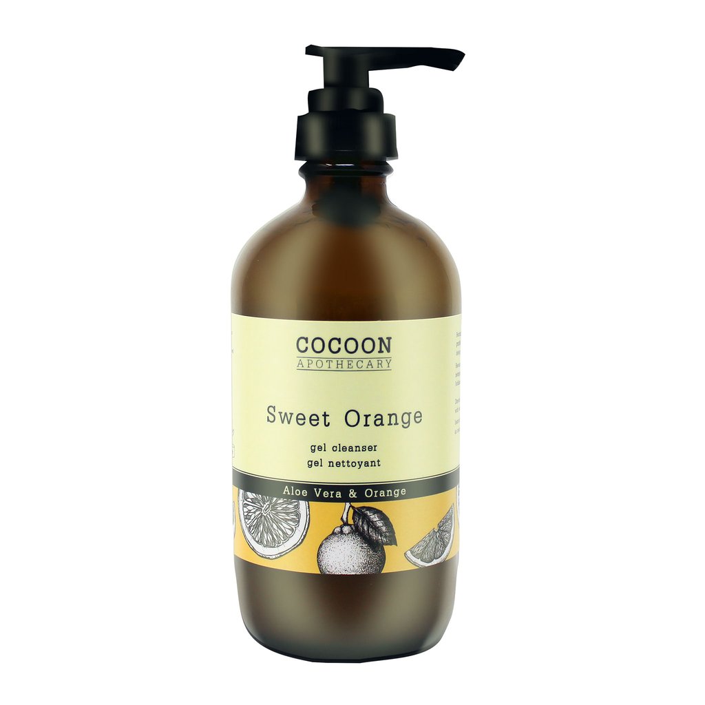 sweet orange gel cleanser - all natural vegan face wash