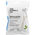 natural humble floss picks - grip handle - mint (50 pack)