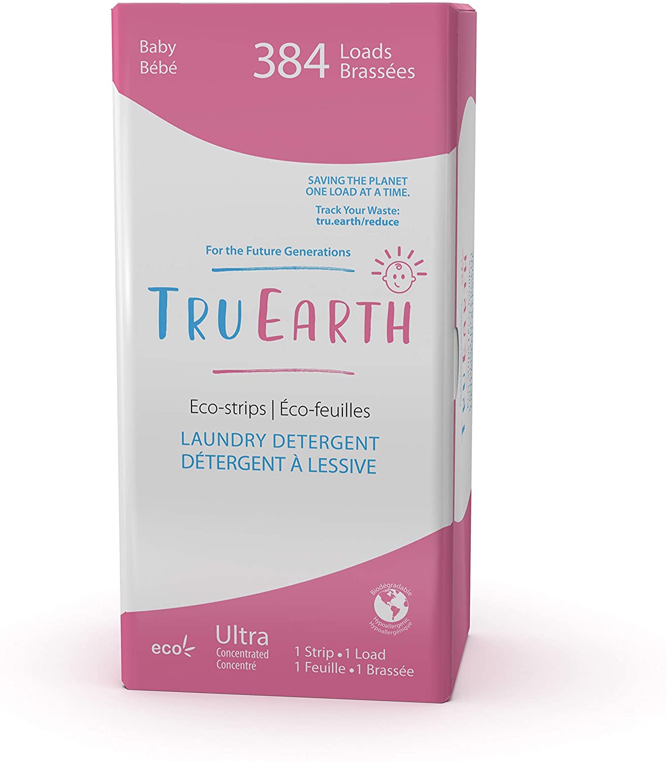 Tru Earth | eco-strips laundry detergent baby | 384 loads